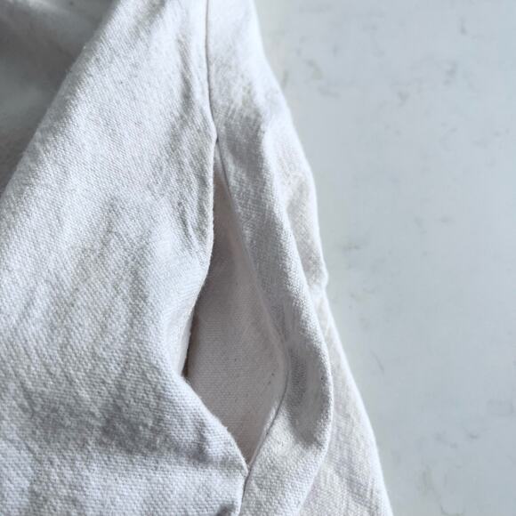 Belle Chiara girls ecru cotton sleeveless dress with lace collar size 6 - Picture 6 of 10